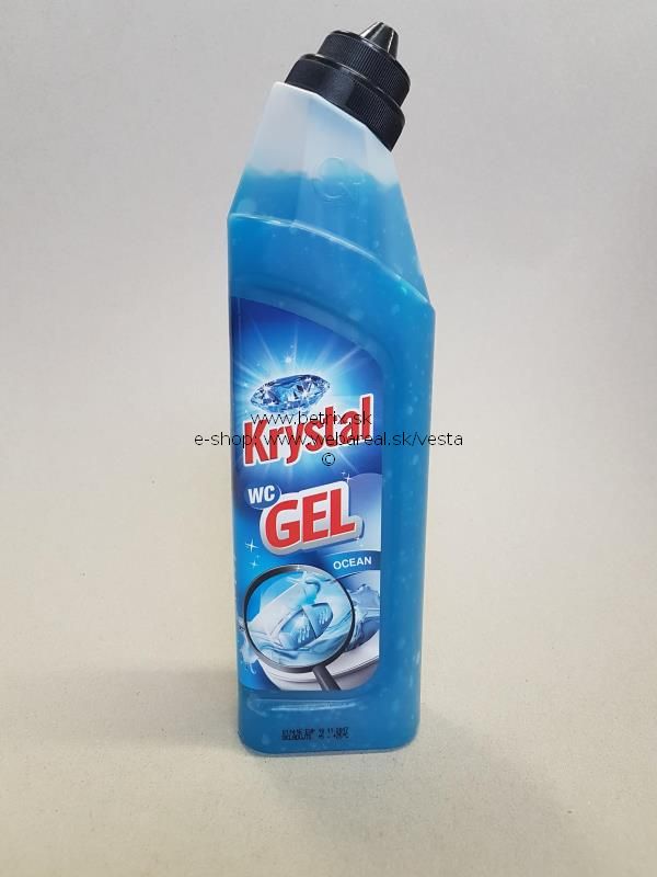 KRYSTAL  WC gel modrý  do WC košíkov