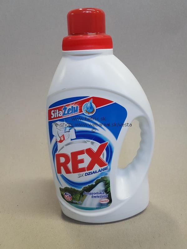 Rex prací gél na biele prádlo 1,32L  20PD  Amazonska sviezosť