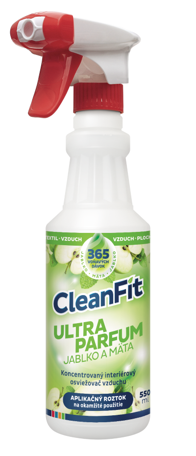 CleanFit  Ultra Parfum Jablko+mäta osviežovač 550ml