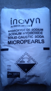 Hydroxid  sodný mikroperličky 25kg vrece